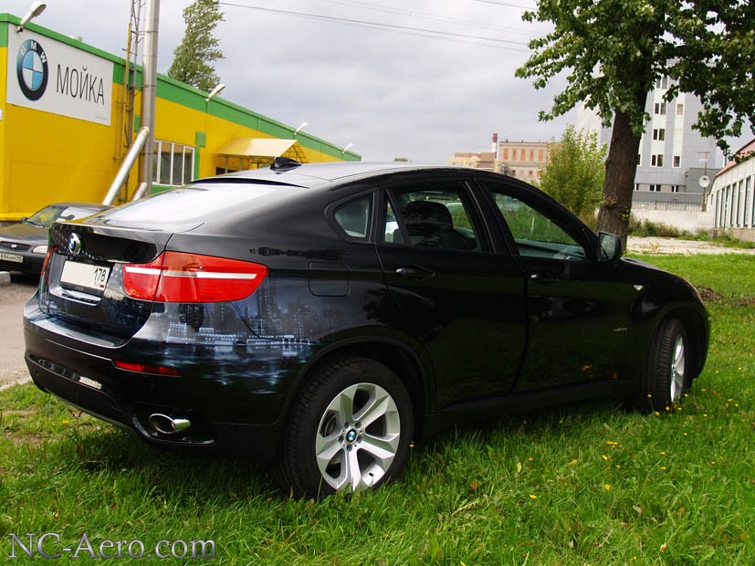 Аэрография на черном BMW X6 – Бруклинский Мост