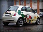 Аэрография на Fiat 500 – Горошины