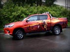 Аэрография на Toyota Hilux – «Снежные Барсы»